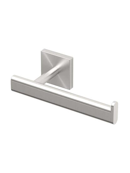 Elevate Euro Toilet Paper Holder in Satin Nickel.